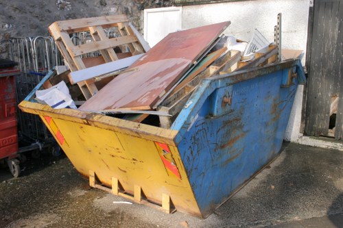 Invoice and receipt for commercial waste removal payment