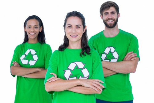 Clean and organized construction site post waste clearance
